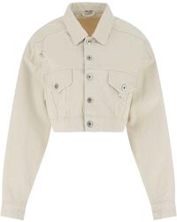 Miu Miu Jean and denim jackets for Women | Online Sale up to 40 