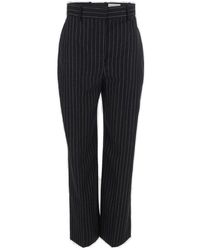Alexander McQueen - High-waisted Pleated Pants - Lyst