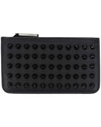 Christian Louboutin - Stud Detailed Coin Wallet - Lyst