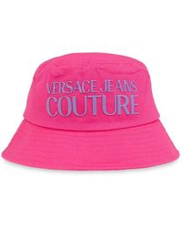 Versace - Flat Crown Bucket Hat - Lyst
