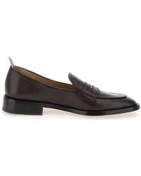 Thom Browne - Varsity Penny-strap Detailed Loafers - Lyst