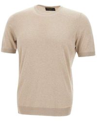 Gran Sasso - Short Sleeved Knitted Jumper - Lyst