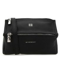 Givenchy Leather Medium Pandora Crossbody Bag Tu - Black