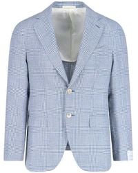 Caruso - Check Blazer Jacket - Lyst
