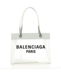 Balenciaga - Logo Printed Medium Tote Bag - Lyst