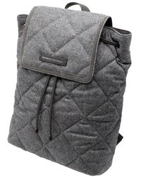 Brunello Cucinelli - Backpack With Diamond Pattern - Lyst