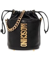Moschino - Leather Bucket Bag - Lyst