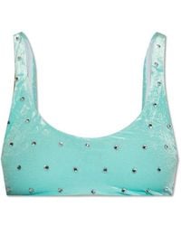 DSquared² - Embellished Swimsuit Top - Lyst