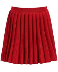 Self-Portrait - Pleated Mini Skirt - Lyst