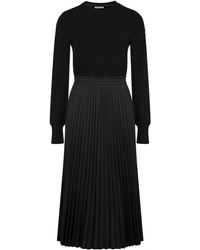 Moncler Logo Maxi Dress - Black
