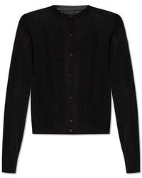 Moncler - Cardigan With A Shimmering Finish, - Lyst