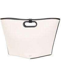 Alaïa - Logo Stamp Large Folded Shopper Bag - Lyst