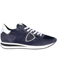 Philippe Model Panelled Low-top Trainers - Blue
