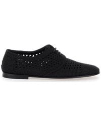 Dolce & Gabbana - Woven Derby Shoes - Lyst