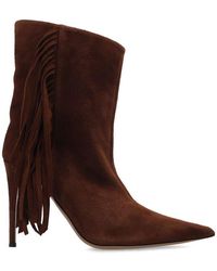 Alexandre Vauthier - Raquel Fringed Ankle Boots - Lyst