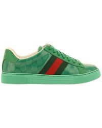 Gucci - Ace GG Embellished Low-top Sneakers - Lyst