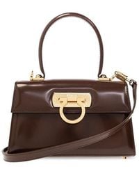 Ferragamo - Iconic Top Handle Bag - Lyst