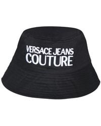 Versace - Logo Embroidered Bucket Hat - Lyst