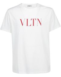 Valentino Vltn Star T-shirt in White for Men | Lyst