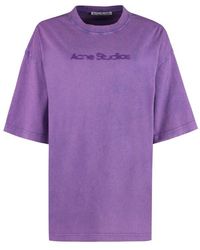 Acne Studios - Logo Print T-Shirt - Lyst