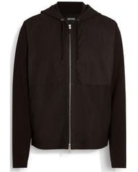 ZEGNA - Zip-Up Secondskin Hoodie - Lyst