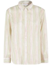 Maison Kitsuné - Classic Striped Buttoned Shirt - Lyst