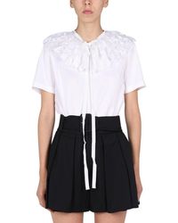 Patou - Lace Embroidery T-Shirt - Lyst
