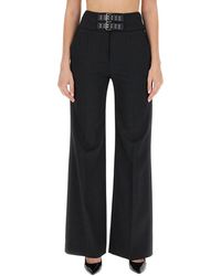 Moschino - Jeans Belted Wide-leg Trousers - Lyst