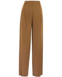 Max Mara Studio - Pallida Wide Trousers With Pence - Lyst