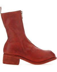 red guidi boots