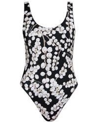 Balmain - Graphic-Print Swimsuit - Lyst
