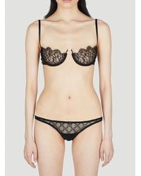 Gucci - Sweetheart Neck Floral-lace Bra - Lyst