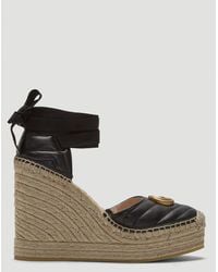 women's gg matelassé canvas espadrille sandal