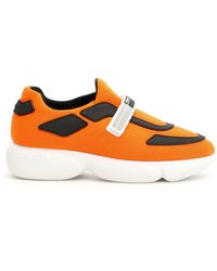 orange prada trainers