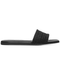 Black Givenchy Logo Pool Slides in Nero - Save 71% Womens Flats and flat shoes Givenchy Flats and flat shoes 