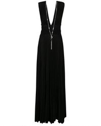 Elisabetta Franchi - V-neck Draped Red Carpet Maxi Dress - Lyst