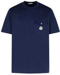 Moncler - Cotton T-Shirt - Lyst