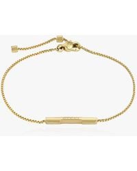 Gucci - Gold Bracelet With Logo, - Lyst