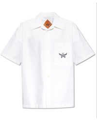 MCM - Logo Embroidered Short-sleeved Shirt - Lyst