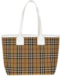 Burberry - Vintage Check Pattern Medium Shoulder Bag - Lyst