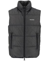 DSquared² - Ripstop Puffer Vest - Lyst