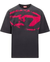 DIESEL - Oval D Logo T-Shirt - Lyst