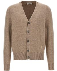 Ami Paris - Cashmere Cardigan Sweater, Cardigans - Lyst