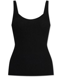 Theory - Ribbed-Knit Sleeveless Tank Top - Lyst