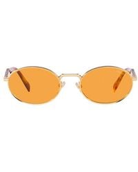 Prada - Round-frame Sunglasses - Lyst