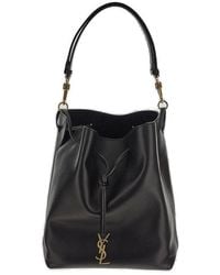 Saint Laurent - Paris Vii Logo Plaque Pouch - Lyst