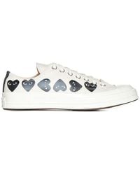 COMME DES GARÇONS PLAY - X Converse Heart Logo Printed Low-Top Sneakers - Lyst