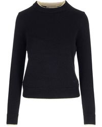 Tory Burch - Double Layer Cashmere Crewneck - Lyst