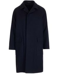 Tagliatore - Single-breasted Long Sleeved Coat - Lyst