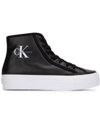Calvin Klein - High-Top Logo Sneakers - Lyst